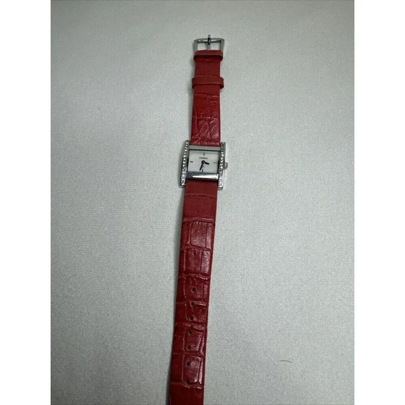 FOSSIL Womens Watch Red Leather Band SE9353 - Picture 1 of 4